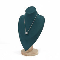 Necklace Display Bust Solid Wood Construction Jewelry Bust Display Long-Lasting