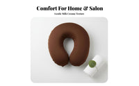 Milk Silk Material U-Shaped Face Cradle Anti-Slip U-Shaped Face Cushion Removable and Washable for Estheticians, Spa
