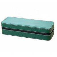 PU Leather Watch Storage Box Portable Design PU Leather Watch Organizer Wristwatch Storage Box Soft Interior Lining Great Gift