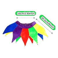 Four-Tipped Fool Hat Novelty Patchwork Fool Hat Fit Costume Accessory
