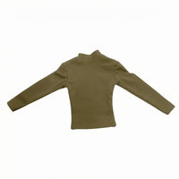 1/6 Scale Long Sleeve Top Snug-Fitting Miniature Pullover Top Soft Cloth Action Figure Pullover