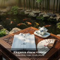 Linen Tang Suit, Men's Chinese Style Summer Short Sleeve, Relaxed Fit