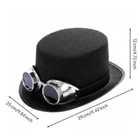 Eyewear Gear Top Hat Halloween Cosplay Steampunk Top Hat Retro Look for Party