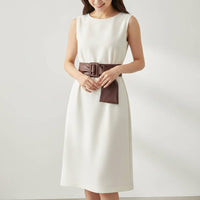 Square Buckle Waist Belt Versatile Wide Tie Belt Simple Fashion Accessory for Women, Everyday Wear, Dressing Up
