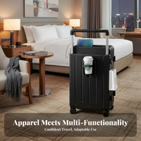 Multifunctional Luggage Lightweight Hardside Carry-on Organized Interior