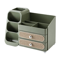 Multi-Compartment Makeup Organizer Large Capacity Lipstick Organizer Box Space Saving Lipstick Holder for Dressing Table