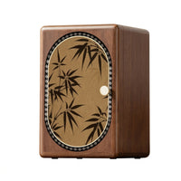 Wooden Jewelry Box Walnut Jewelry Box with Door Compact Organizer for Women, Dresser