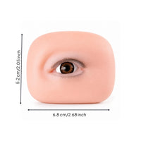 Eye Practice Model Life-Size Silicone Eye Model Eco-Friendly for Makeup Artists