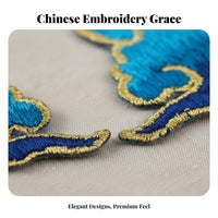 Gilded Accents Phoenix Crown Embroidery Kit Traditional Chinese Attire Headdress Material Set for Brides, Cosplayers, Weddings