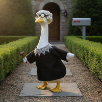 Judge Goose Costume Novelty Outdoor Decor Holiday Theme for Garden