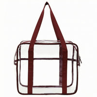 Transparent PVC Storage Bag Reusable Travel Organizer Scratch-Resistant