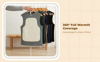 Men's Warm Fleece Vest, V-Neck, Winter