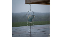 Blue Hummingbird Rain Chain Weather-Resistant Hummingbird Rain Chain for Eaves