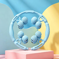 Circular-Shaped Leg Massager Anti-Slip Handle Leg Clamp Roller for Home