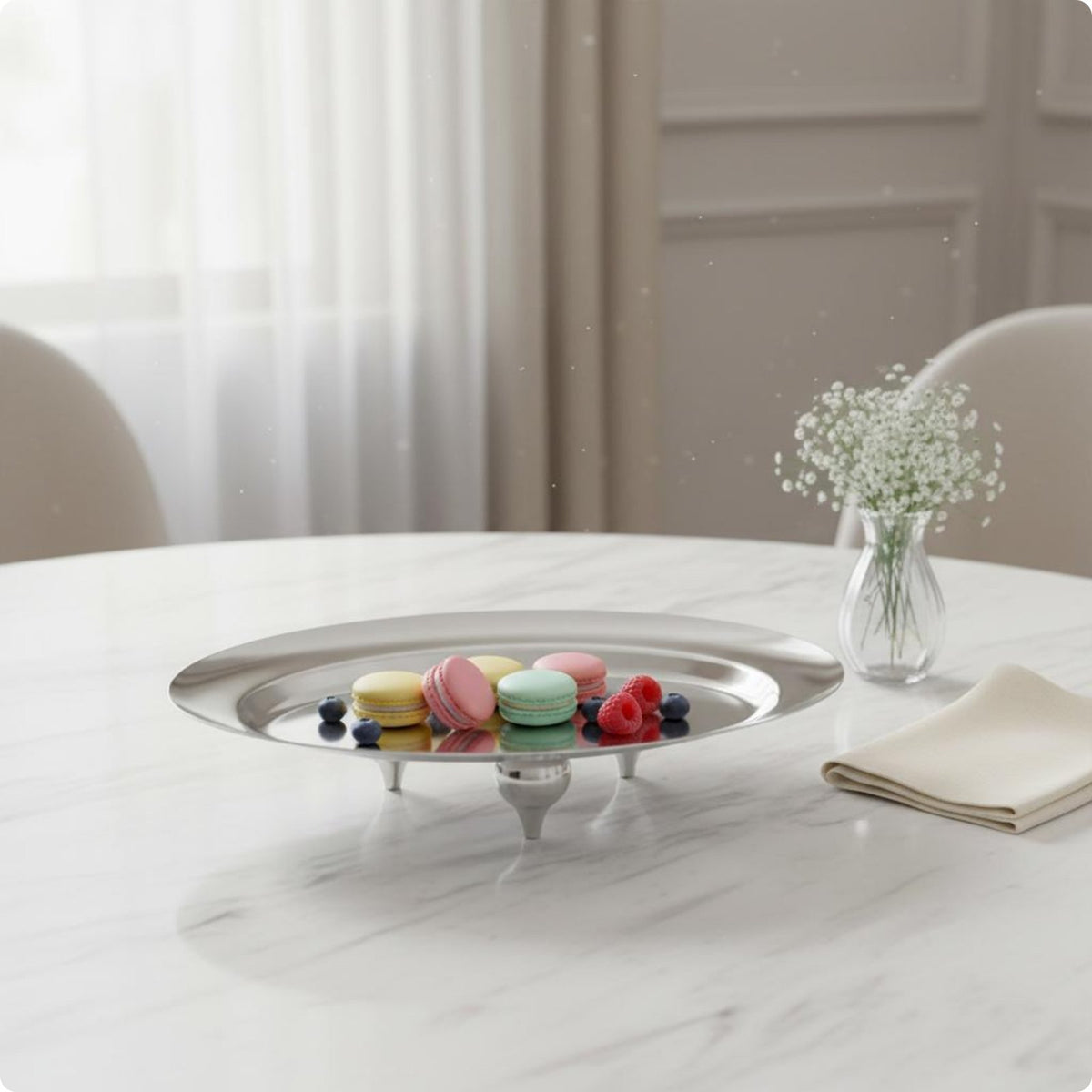 Oval Serving Tray Raised Edge Oval Platter Shallow Serving Pieces