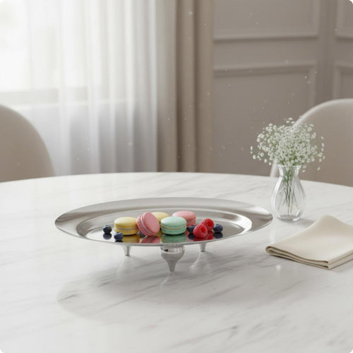 Oval Serving Tray Raised Edge Oval Platter Shallow Serving Pieces