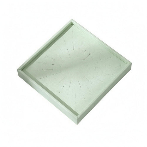 Square Jewelry Display Tray Recessed Top Band Display Tray Textured