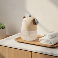 Capybara Soap Dispenser Transparent Reservoir Touchless Foam Soap Dispenser Child Friendly Washroom Accessory