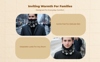 Unisex Winter Neck Warmer, Soft Knit Scarf for Casual