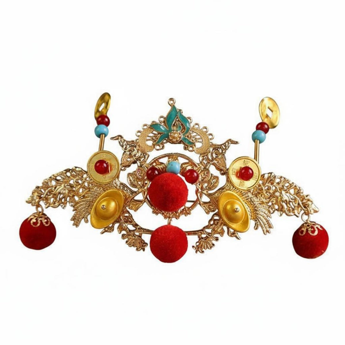 Traditional Chinese Attire Hair Accessory Elegant Design Chinese Design Hair Crown Chinese Design Tassel Headwear Intricate