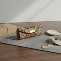 Portable Lipstick Storage Box Retro Pattern Beauty Accessory Secure Snap Closure