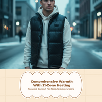 Heated Vest Adjustable Fit Winter Outdoor Hydration Storage