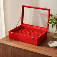 Bracelet Organizer Box Dustproof Glass Lid Bracelet Box Sturdy Construction