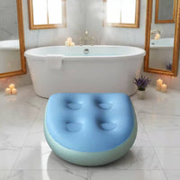 Inflatable Bath Seat with Suction Cups Massage Surface Spa Booster Seat Waterproof Booster Pad for Elderly