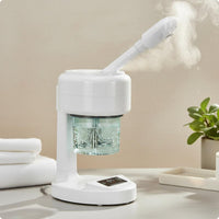 Press Screen Face Steamer Digital Display Beauty Appliance LED Light