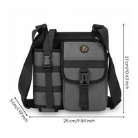 Crossbody Shoulder Bag Buckle Clasp Rectangular Crossbody Bag Personal Carry Item