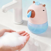 Capybara Soap Dispenser Transparent Reservoir Touchless Foam Soap Dispenser Child Friendly Washroom Accessory