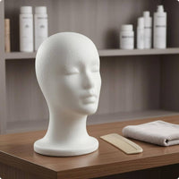 Foam Mannequin Head White Styling Head Model Multi-Use