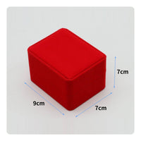 Velvet Watch Box Lined Interior Watch Gift Box Hinged Lid