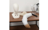 Cat Ears Headband with Tail and Collar Soft Feel Wolf Ears and Tail Cosplay Set Soft Canine Costume Accessories Adjustable Fit