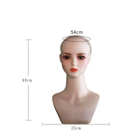 PVC Mannequin Head Hairpiece Display Head for Shop Window