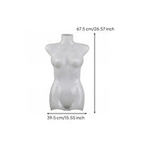 Female Half Body Mannequin Glossy Finish Half Body Dress Form Legless