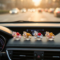 Car Dashboard Bobblehead Good Luck Mascot Shaking Head Car Ornament Funny