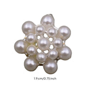 Rhinestone Pearl Button Easy to Sew Fancy Cardigan Button Multi-Purpose