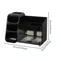 Makeup Organizer Box with Drawers Large Capacity Makeup Brush and Lipstick Organizer Cosmetic Storage Case for Women