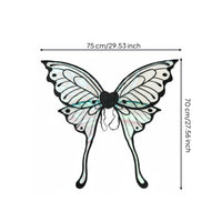 Long Tail Butterfly Wings Lightweight Iridescent Elf Wings for Festivals, Adults