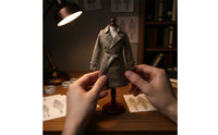 1/6 Scale Long Coat Fashionable 1/6 Scale Figure Coat 12 Inch Doll Overcoat Realistic Intricacy Miniature Overcoat Timeless