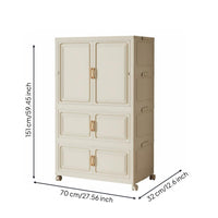 Foldable Storage Cabinet Heavy Duty Collapsible Storage Cabinet for Toddlers