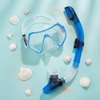 Dry Snorkel Set 180° Panoramic View Outdoor Gear Breath Easy for Diving, Adults