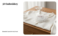 Korean Design 3D Flower Brooch Cute Design DIY Embroidery Embellishment Handmade for Seamstresses, Designers, Bag Customization
