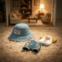 3 Pieces OB11 Doll Clothes Set Bear Theme Doll Outfit for Hobbyists