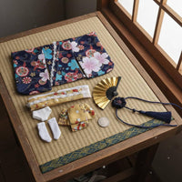 1/6 Scale Kimono Set Long and Short Styles Miniature Wafuku Outfit for Hobbyists