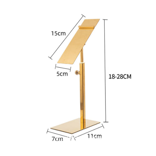 Adjustable Footwear Display Stand Stainless Steel Single Shoe Riser Easy Assembly for Closet
