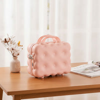 Cosmetic Case with Lock Compact Suitcase with Handle Multi-Purpose for Travel