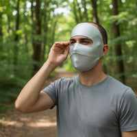 Silk Facekini Lightweight Face Cover Breathable Protection Face Cover for Beach