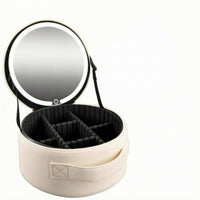 Travel Makeup Bag with Light Divided Compartments Personal Care Storage